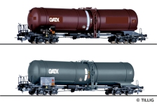 Tillig 70069 - H0 - 2-tlg. Set Kesselwagen, GATX, Ep. VI